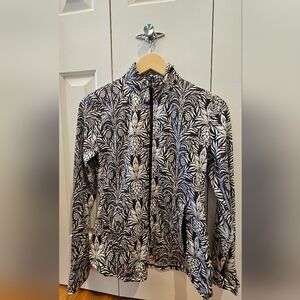 Tommy Bahama Active, S, Dark Blue & White Tropical Pattern